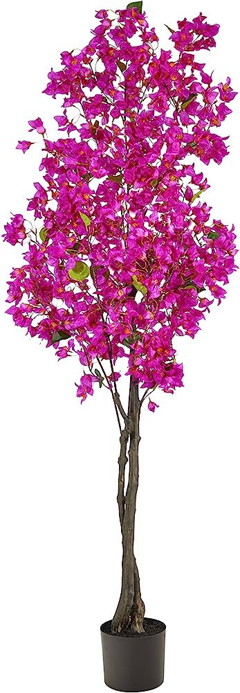 Nearly Natural 6ft. Bougainvillea Artificial Tree, Purple | Amazon (US)