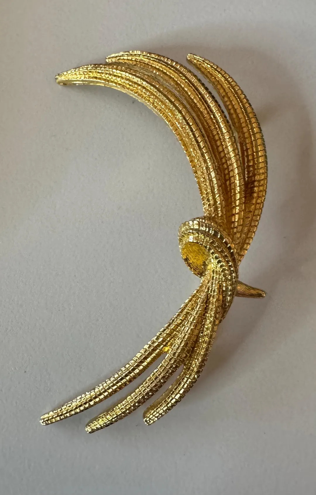 vintage 1960s-1970s signed Monet is a modernist, gold plated brooch in excellent condition. | Etsy (US)