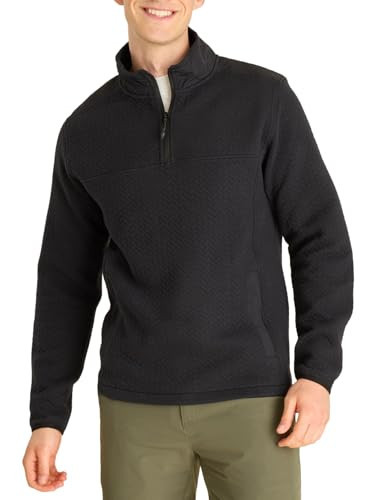 Chubbies Quilted Quarter Zip – Mens Pullover Sweater with Front Zip Pockets and Soft Quilted Jersey Material, Great Layering Quarter Zip Up (Phantom Ash, Medium) | Amazon (US)