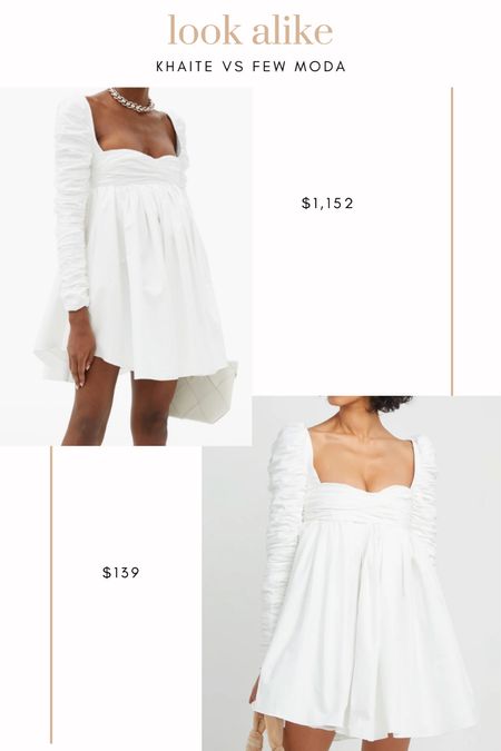 I’m stumped… a look alike for the books. Khaite vs Few Moda
White mini dress
Longsleeved

#LTKFind #LTKsalealert #LTKSeasonal