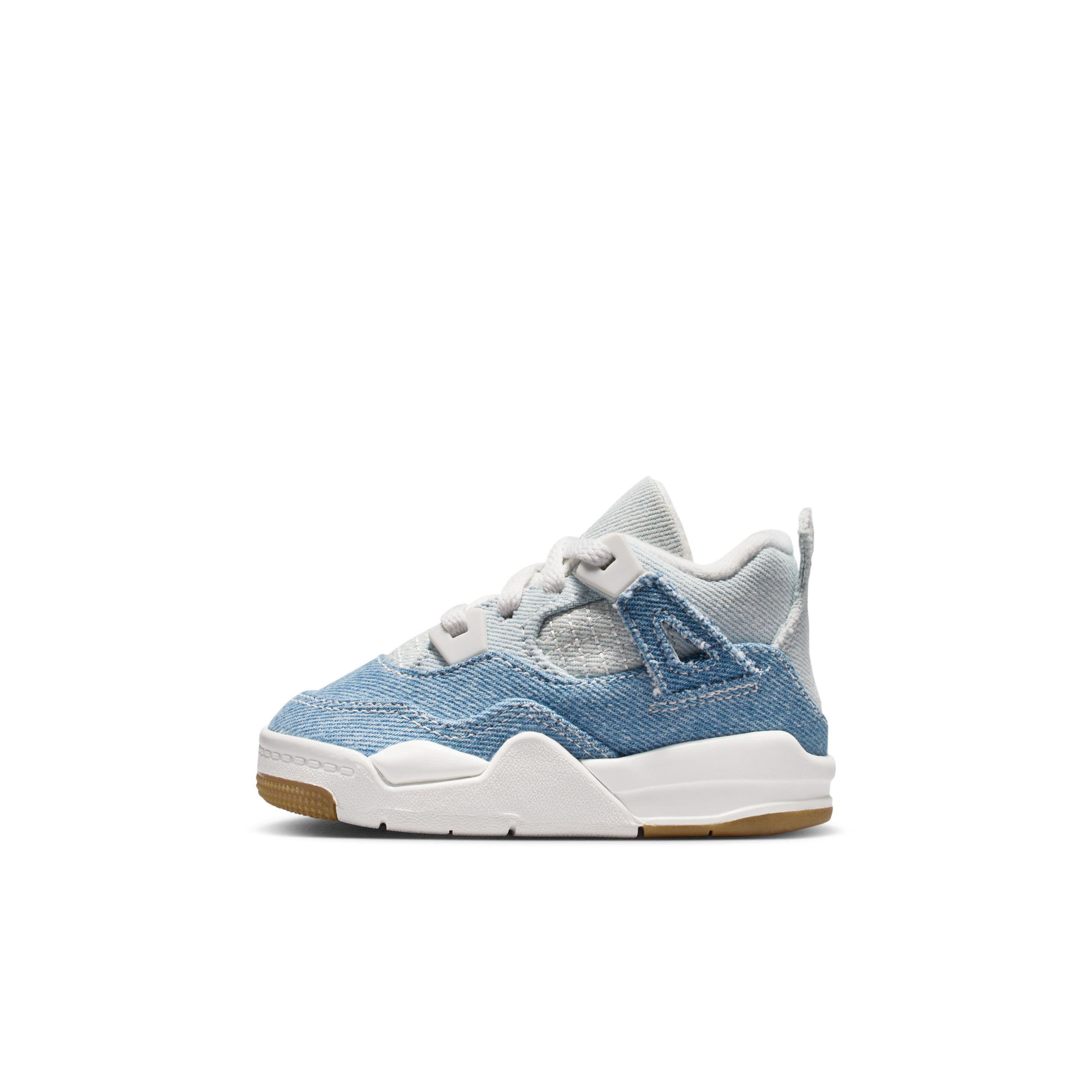 Jordan 4 Retro "Worn Blue" Baby/Toddler Shoes in White | IB6714-100 | Nike (US)