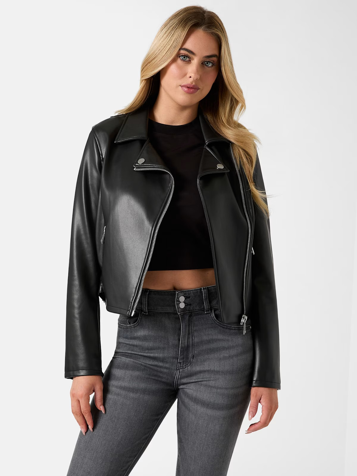 Miko Faux-Leather Moto Jacket | Guess US | Guess (US)