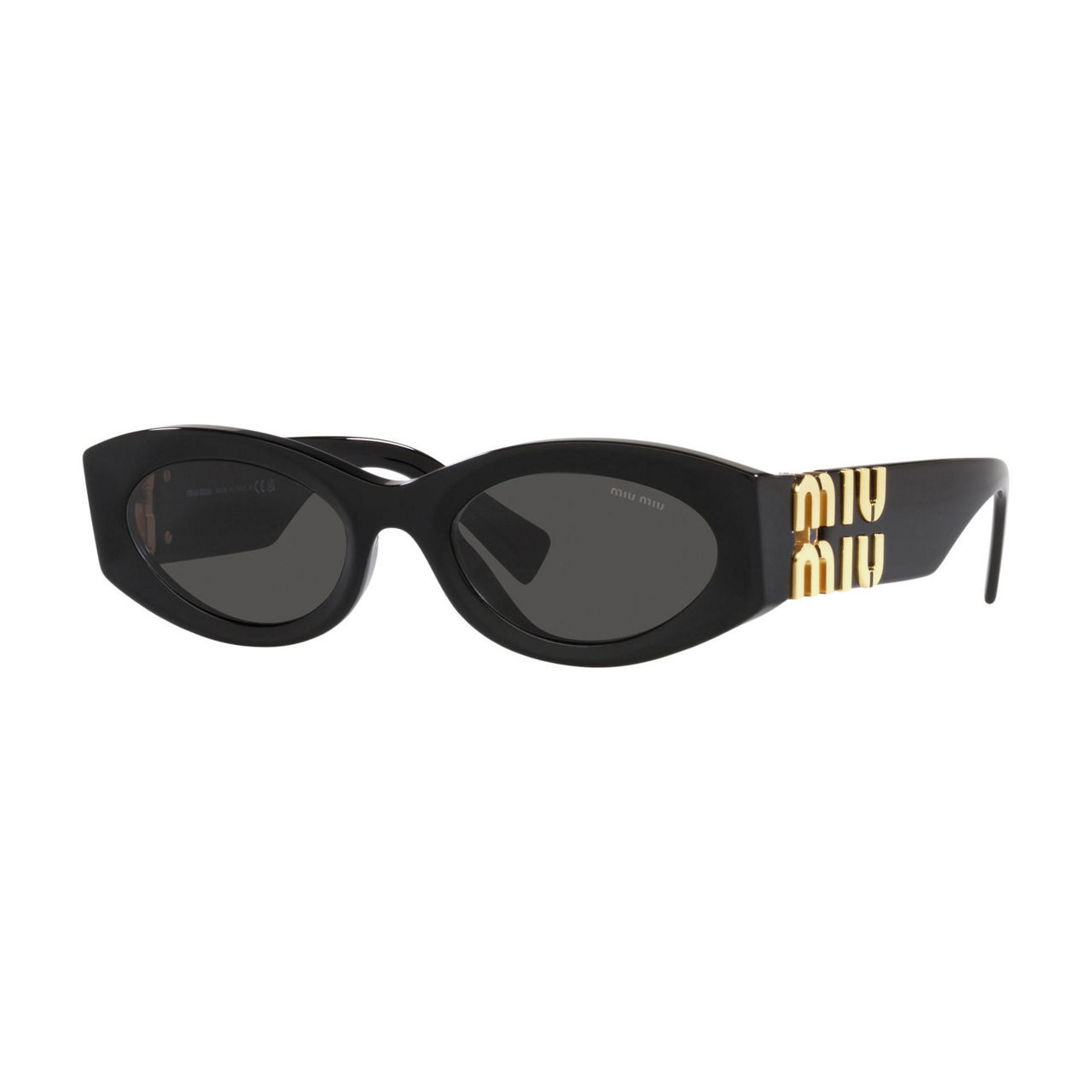 MIU MIU Oval Sunglasses MU 11WS - BLACK | Brown Thomas (IE)