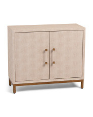 32x28 Faux Shagreen Brass With Two Door Cabinet | TJ Maxx
