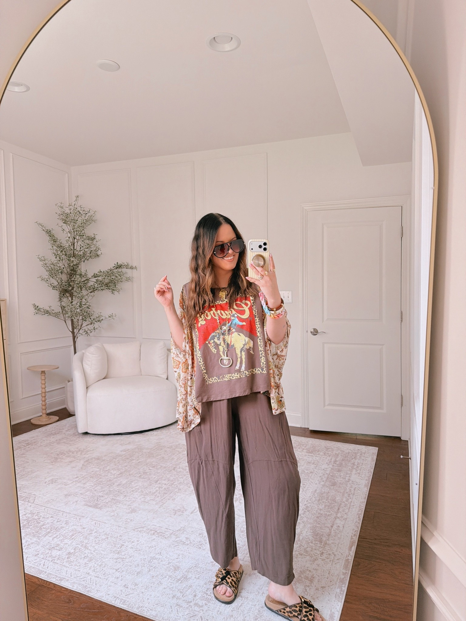 Wearing a large in the top and an XL in the pants

#LTKootd #LTKmomlife #LTKMidsize