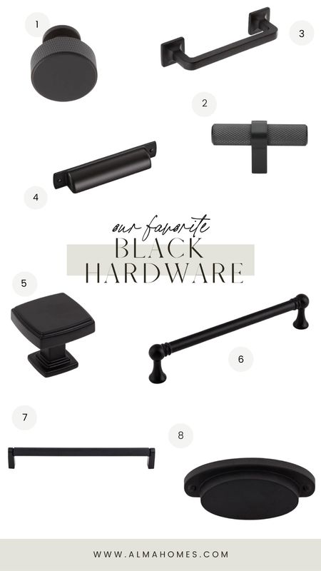 Rounding up some of our favorite black hardware! Perfect for any space in your home to give it a little face lift for Spring! 

#LTKunder50 #LTKhome #LTKSeasonal