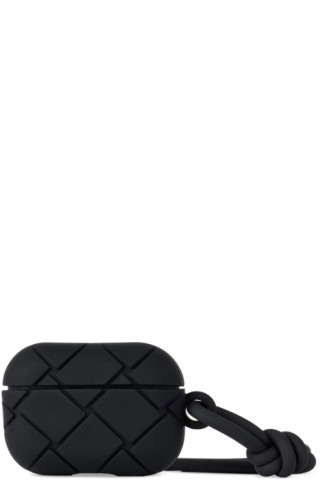 Bottega Veneta - Black Intreccio AirPods Pro Case | SSENSE
