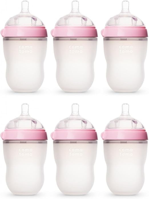 Comotomo Natural Feel 8oz. Bottle 6 Pack - Pink | Amazon (US)