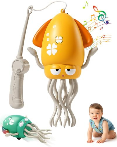 Magic Dancing Octopus Toy, Smart Tentacle Explorer, Wiggly Wonder Interactive Fun Octopus, Crawling Dancing Automatic Obstacle Sensor Toys, Crazy 8-Leg Wiggly Robotic with Music (Yellow) | Amazon (US)