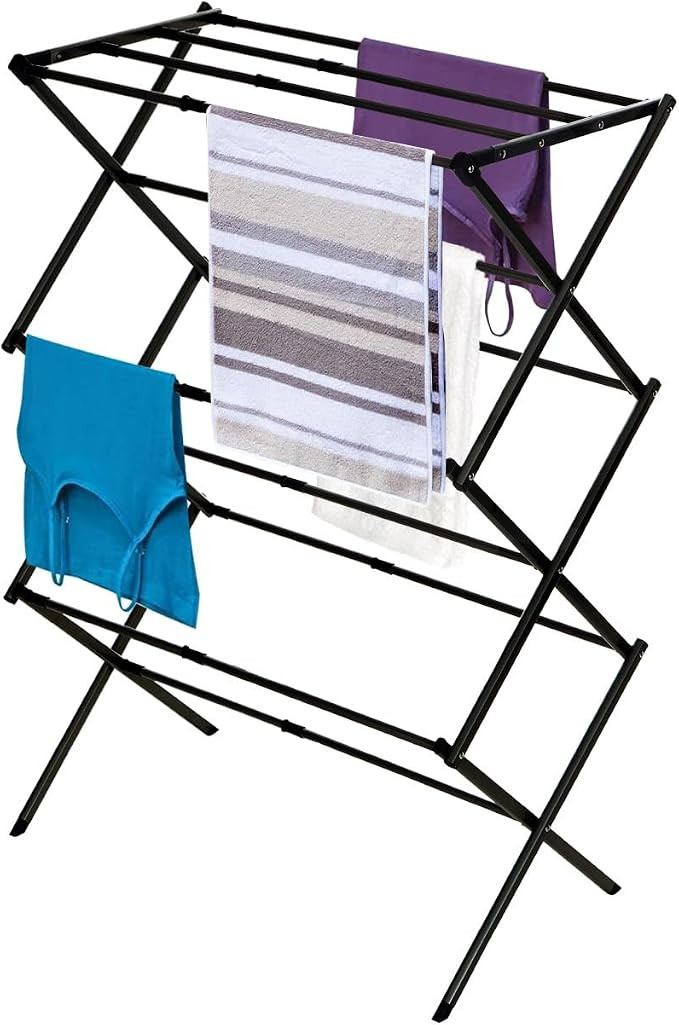 Black+Decker 3 Tier Expandable Collapsing Foldable Laundry Rack for Air Drying Clothing, Space Sa... | Amazon (US)