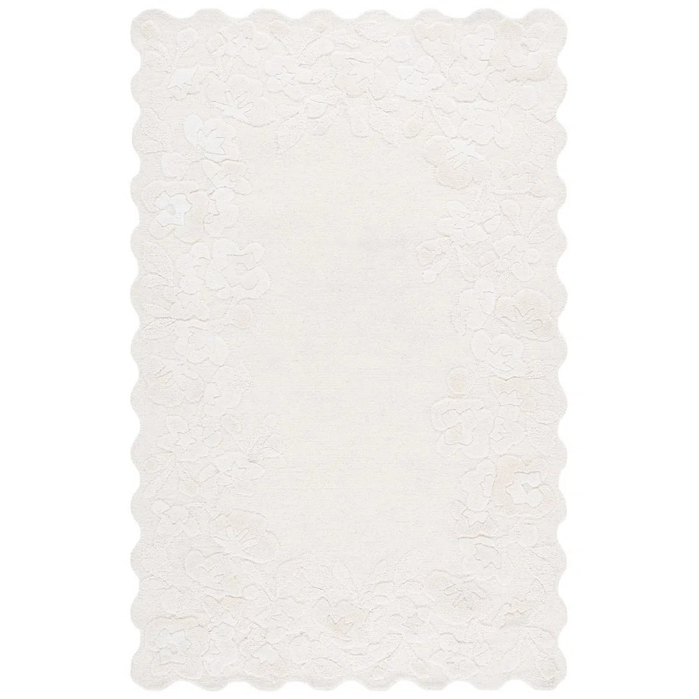 Jardin Hand Tufted Wool;Cotton Floral Indoor Rug | Wayfair North America