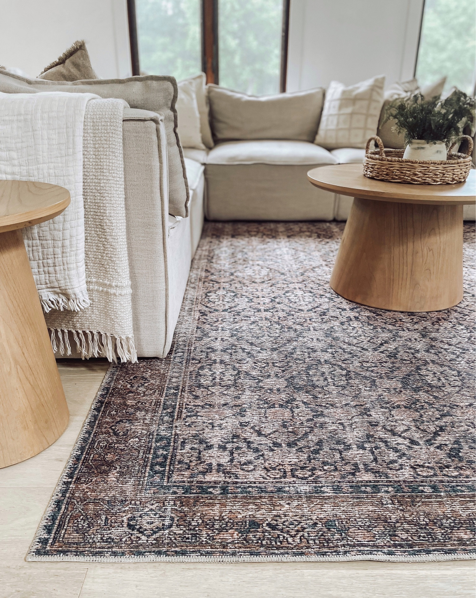 Living room rug refresh 🌱
#livingroominspo #livingroom #livingroomrug #loloirug #rug #summerdecor #coffeetable #neutralcoffeetable #woodcoffeetable #roundcoffeetable #couch #livingroomcouch #neutralcouch #modularcouch

#LTKhome #LTKFind #LTKstyletip