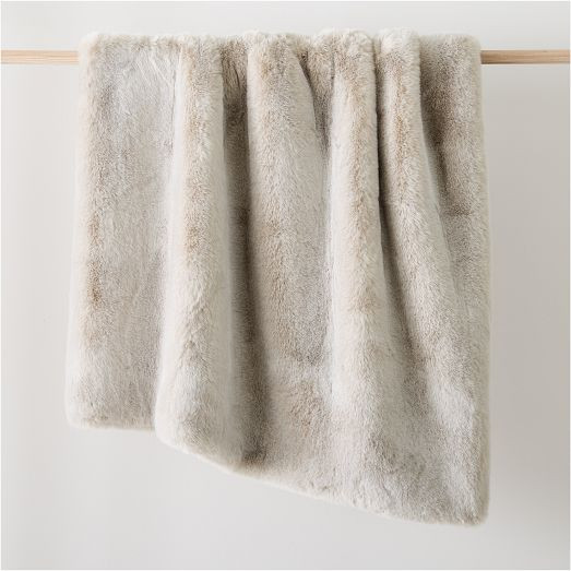 Faux Fur Chinchilla Throw | West Elm (US)