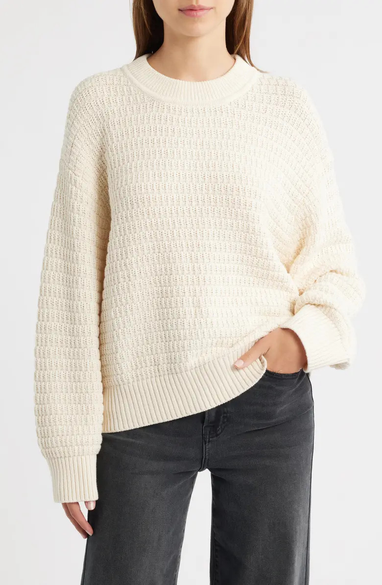 Collie Organic Cotton Crewneck Sweater | Nordstrom