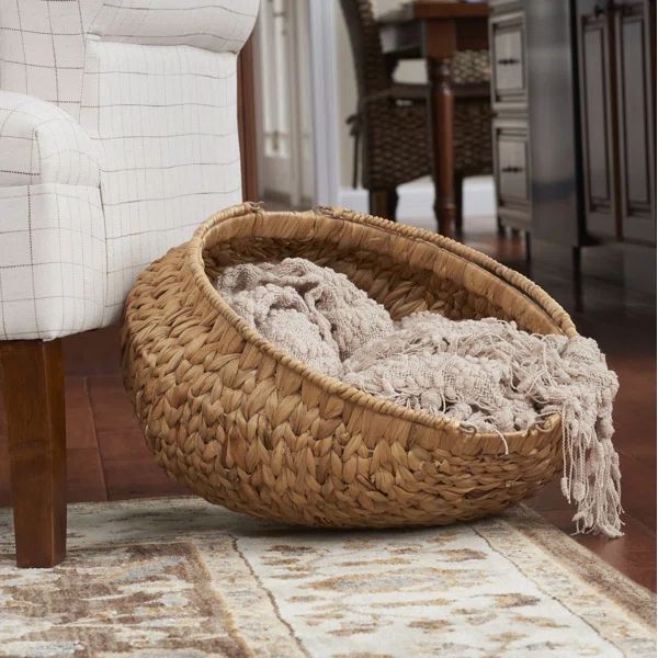 Decorative Round Wicker Basket | Wayfair North America