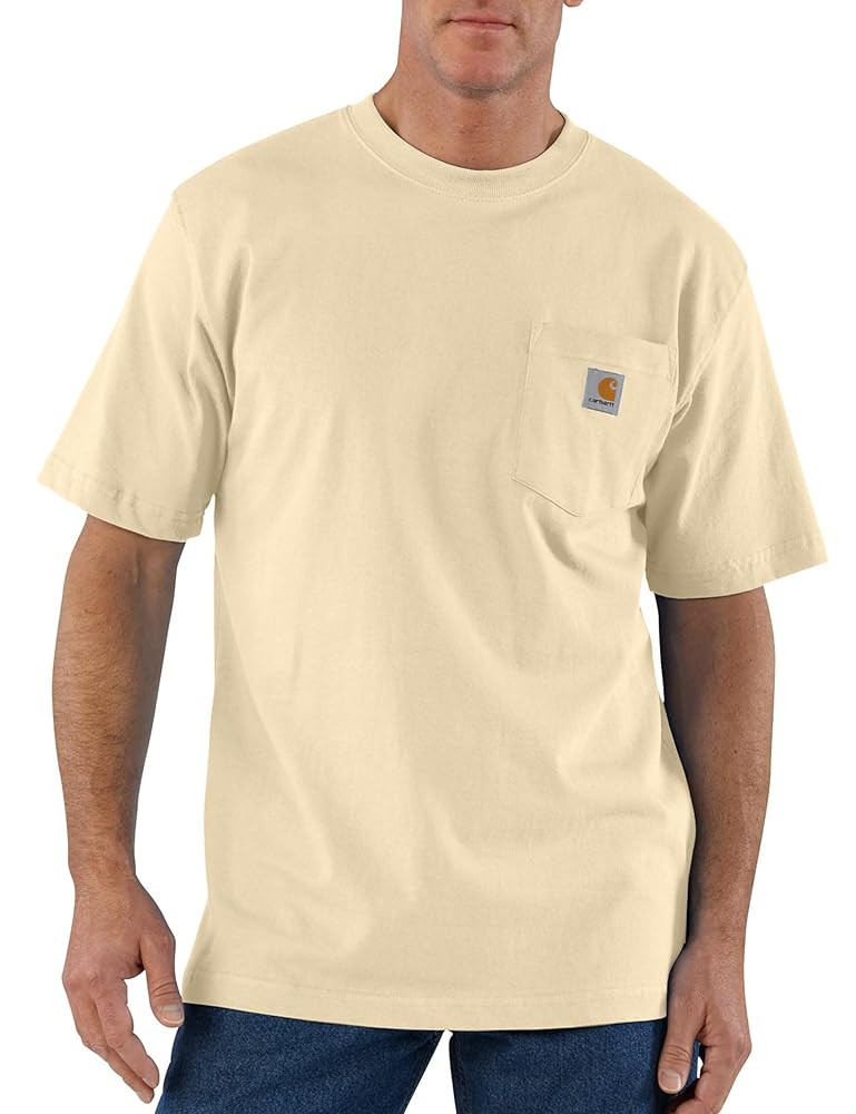 Carhartt Men's Loose Fit Heavyweight Short-Sleeve Pocket T-Shirt (Also Available in Big & Tall) | Amazon (US)
