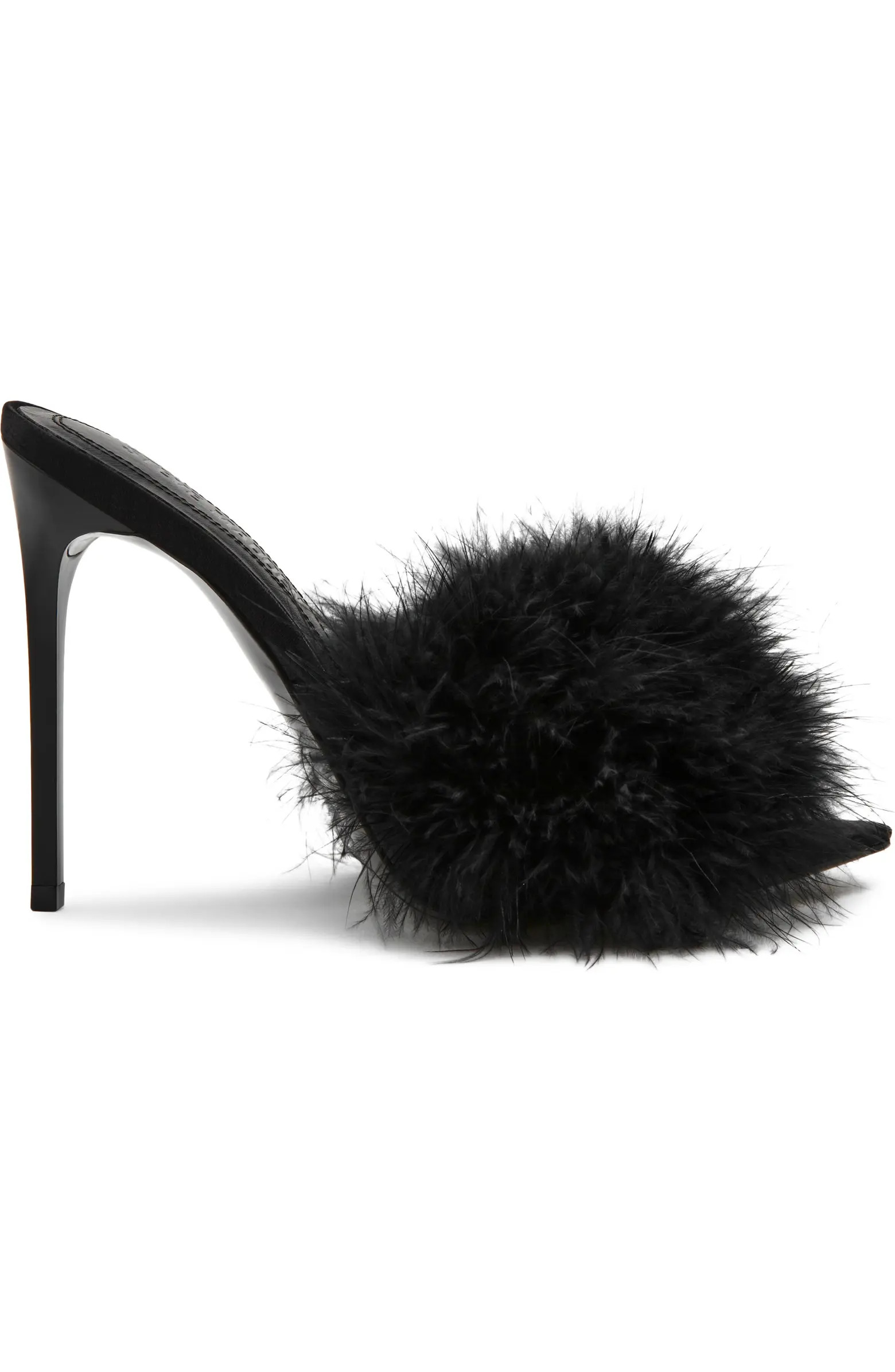 Steve Madden Ashbey Faux Feather Sandal (Women) | Nordstrom | Nordstrom