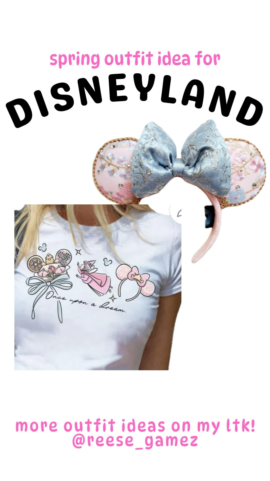 disney outfit, disneyland outfit, disney outfits, disneyland outfits, cinderella outfit, disney princess outfit, aurora outfit, mickey ears, minnie ears

#LTKSeasonal #LTKstyletip #LTKtravel