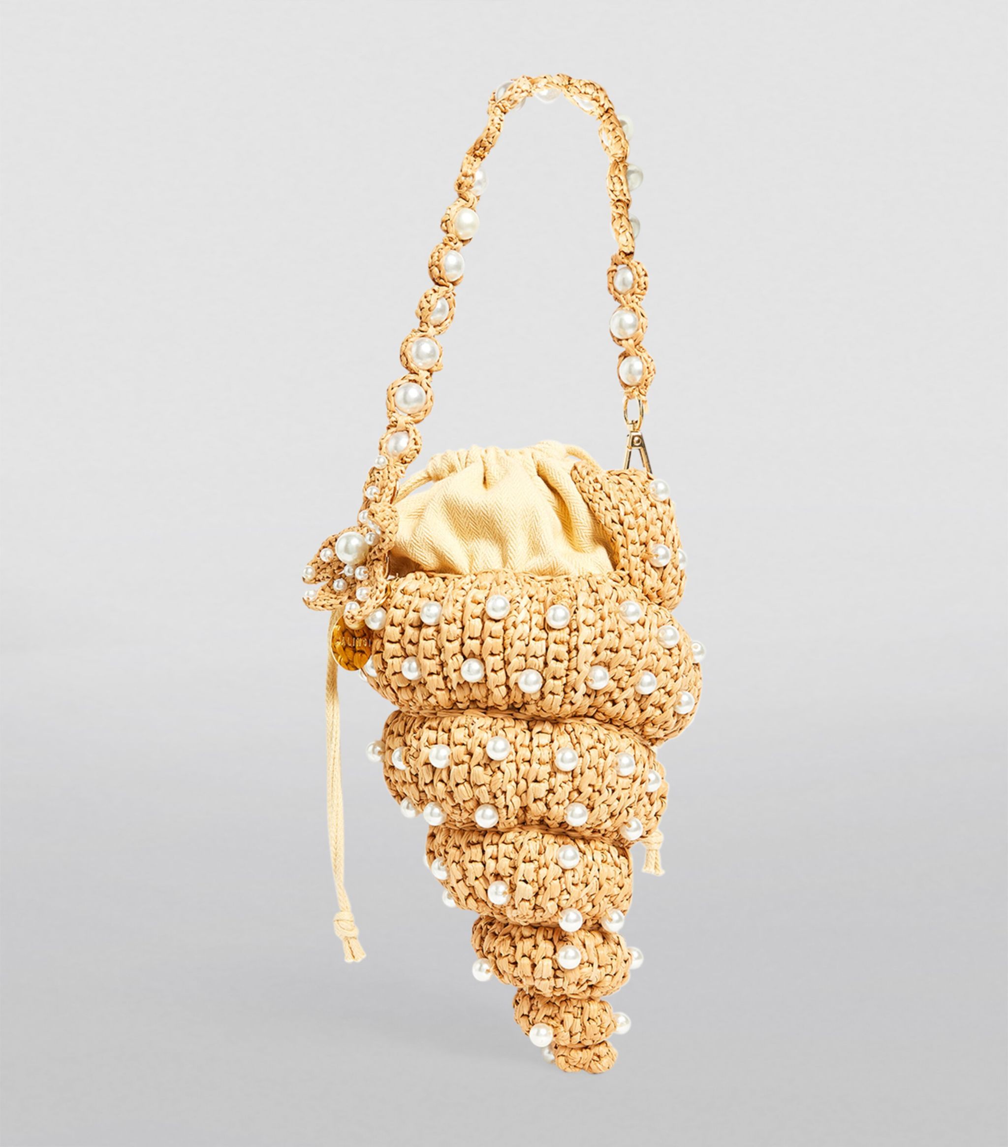 Crystal-Embellished Tulip Top-Handle Bag | Harrods