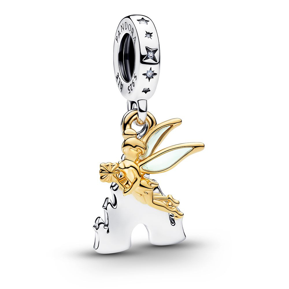 Tinker Bell and Fantasyland Castle Double Dangle Charm by Pandora – Peter Pan | Disney Store