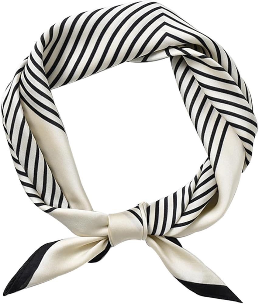 Dailyacc Hair Bandanas Scarf For Women Lightweight Fashion Neck Silk Satin Head Scarves For Sleep... | Amazon (US)