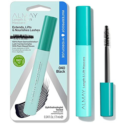 Almay Lengthening Mascara, Volume & Lift, Eye Makeup, Hypoallergenic and-Fragrance Free, 040 Waterproof Black, 0.24 fl oz. | Amazon (US)