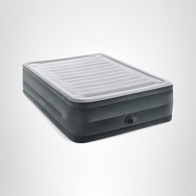Intex 64417ED 22in Queen Dura-Beam Comfort Plush High-Rise Inflatable Air Mattress with Built in ... | Amazon (US)