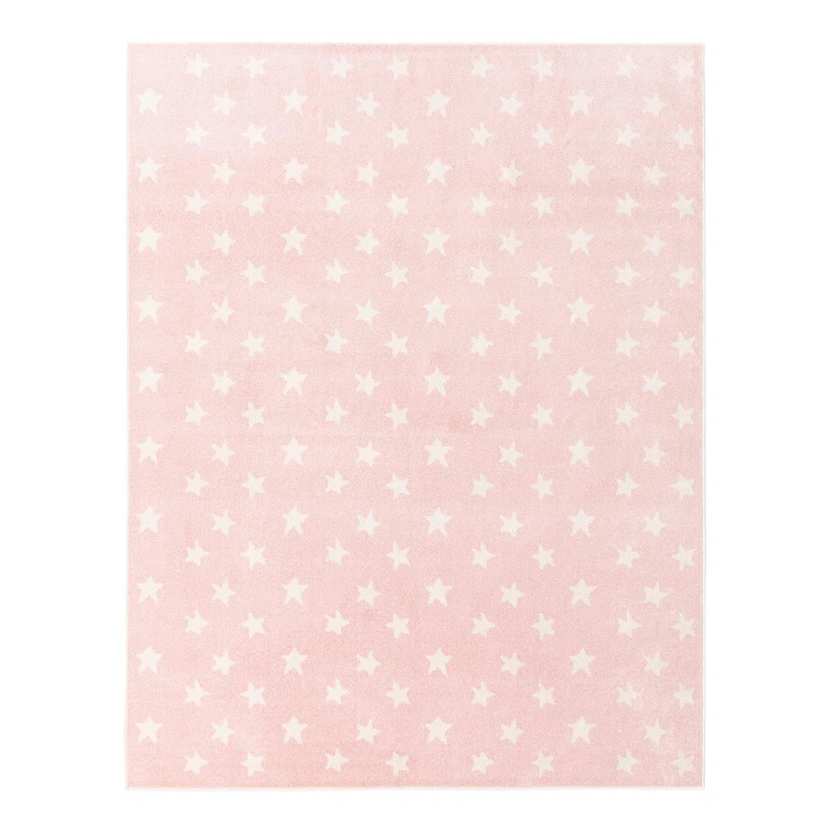 Whimsy Stars Baby Pink/Ivory Kid Rug | Wayfair North America