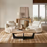 Hamilton Round Performance Fabric Swivel Armchair | Castlery | Castlery US