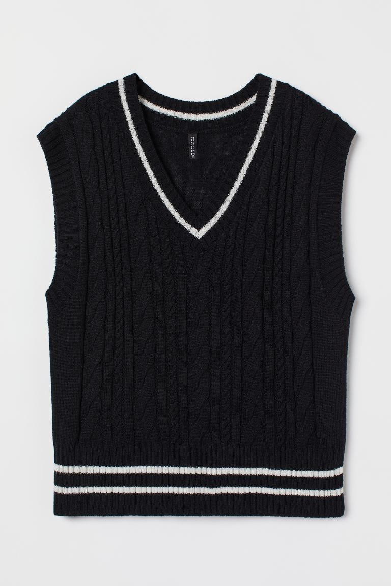 Cable-knit Sweater Vest | H&M (US + CA)