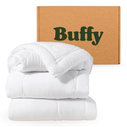 Buffy Cloud Cooling Comforter Queen/Full- White Comforter Queen for Hot Sleepers, Machine Washable Lightweight Fluffy All-Season Temperature-Regulating Eucalyptus Lyocell Duvet Insert | Amazon (US)