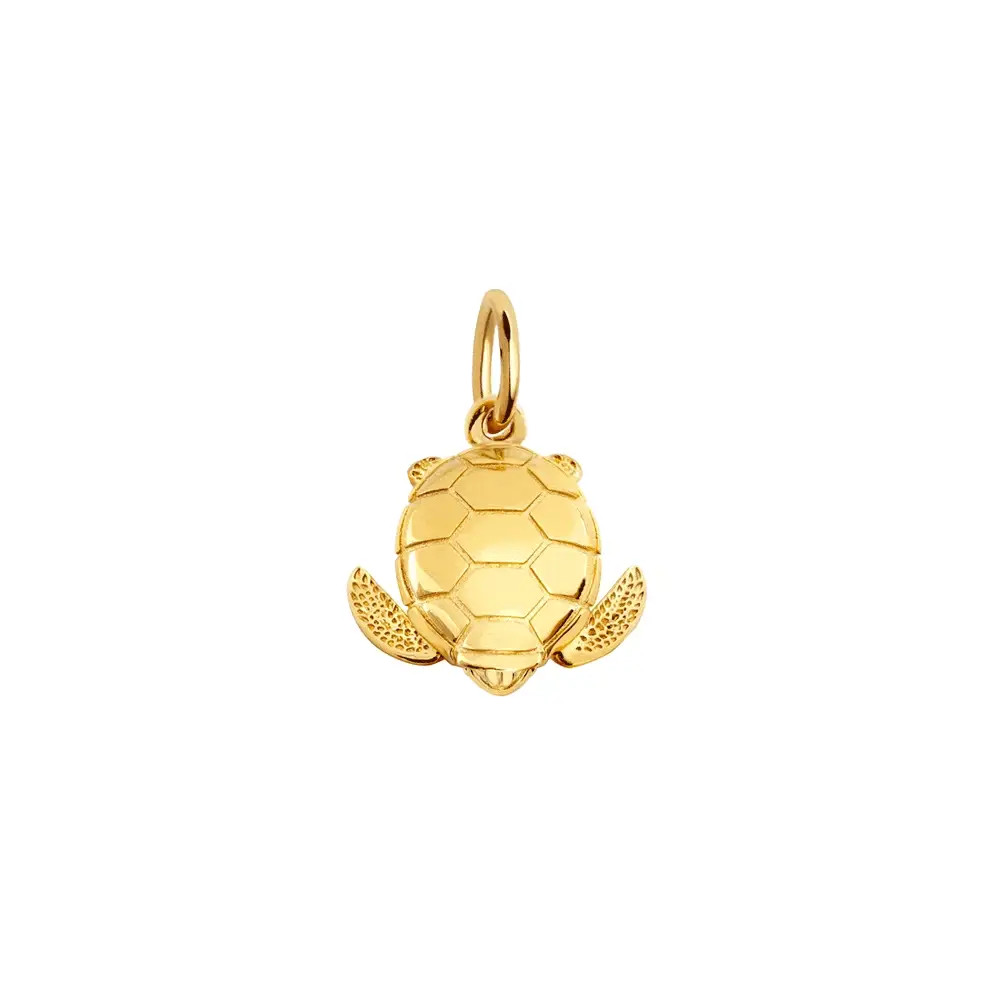 Sea Turtle Charm Gold | Jet Set Candy (US)