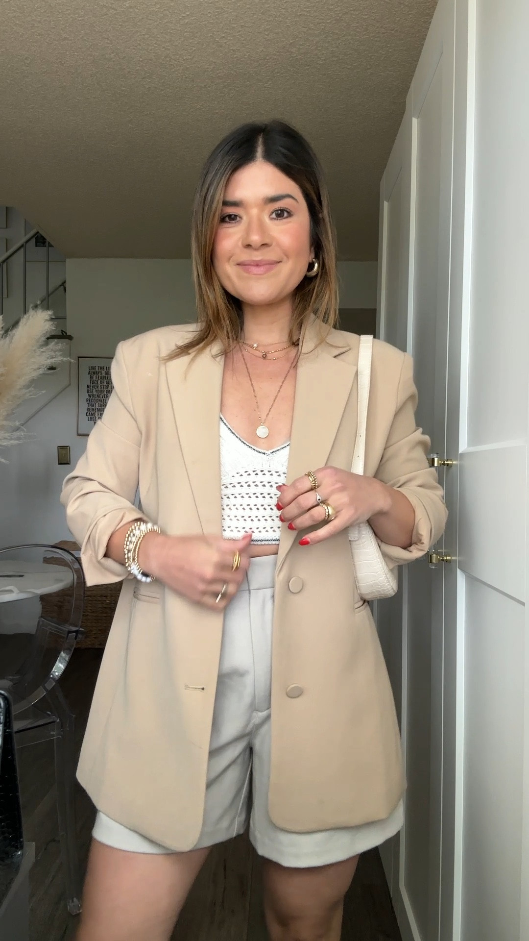 Last hour to enjoy 25% off shorts via @abercrombie! 
These are my favorite tailored shorts! They run tts. 
Top size xs
Blazer linked a similar one
Shorts size xs/24

#LTKFindsUnder100 #LTKSaleAlert #LTKStyleTip