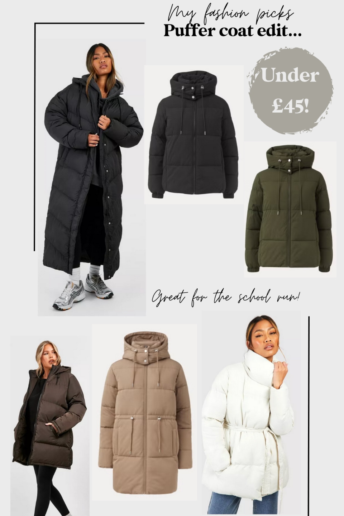 Puffer coat edit: under £45 🖤 #PufferCoats 

#LTKfindsunder50 #LTKSeasonal #LTKfindsunder100