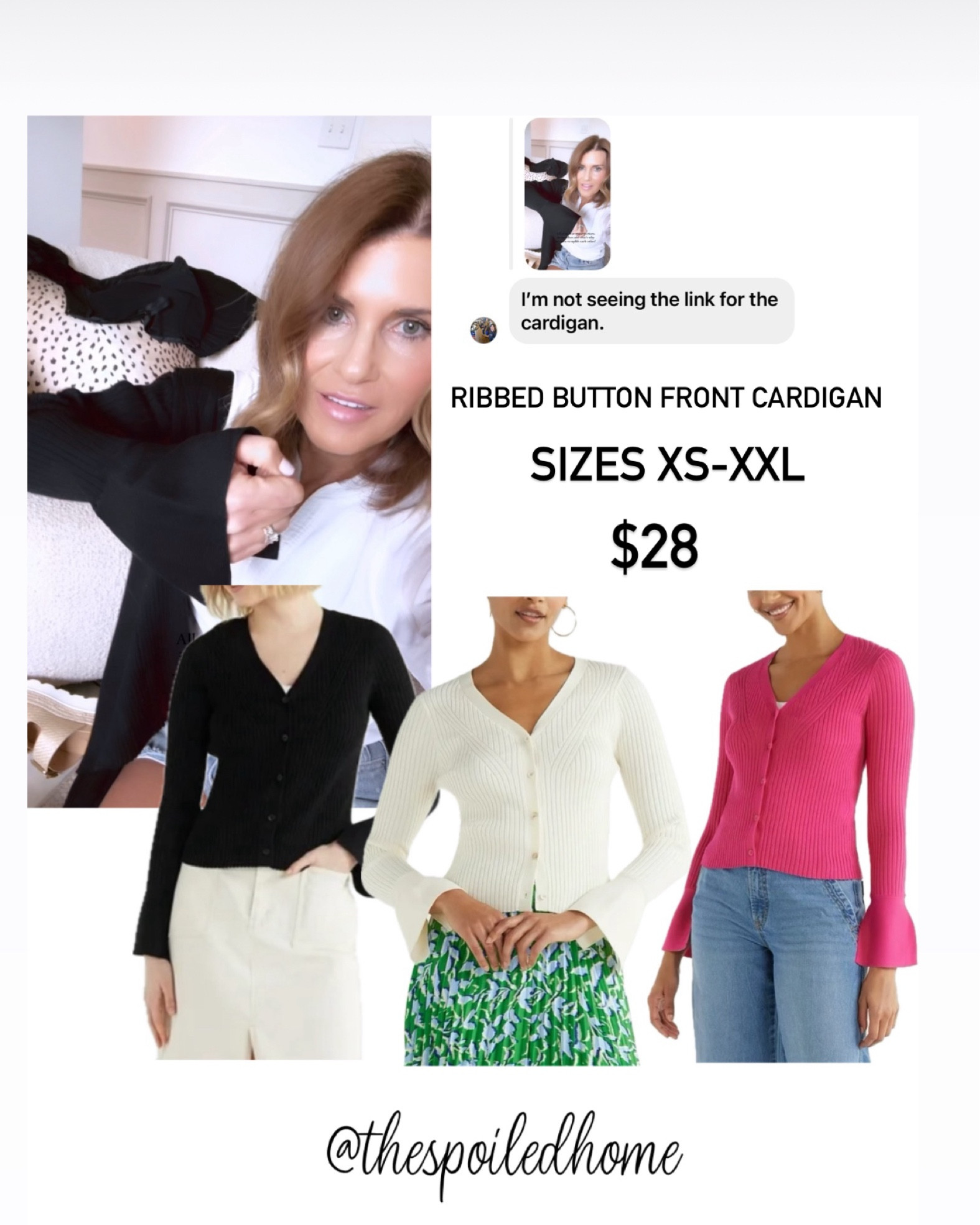 I had it linked in the whisper white, so it was hard for many of you to locate. I don’t want you to miss this fabulous @walmartfashion find! $28 ribbed cardigan. It’s true to size. I sized up to a medium 

#LTKstyletip #LTKfindsunder50 #LTKover40