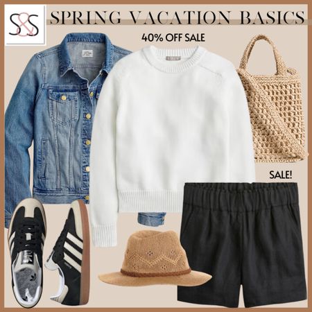 Vacation staples! Start your suitcase with the essentials- sneakers and linen shorts. A good sweatshirt pullover is perfect for cold beach nights or that cruise!

#LTKover40 #LTKtravel #LTKSeasonal