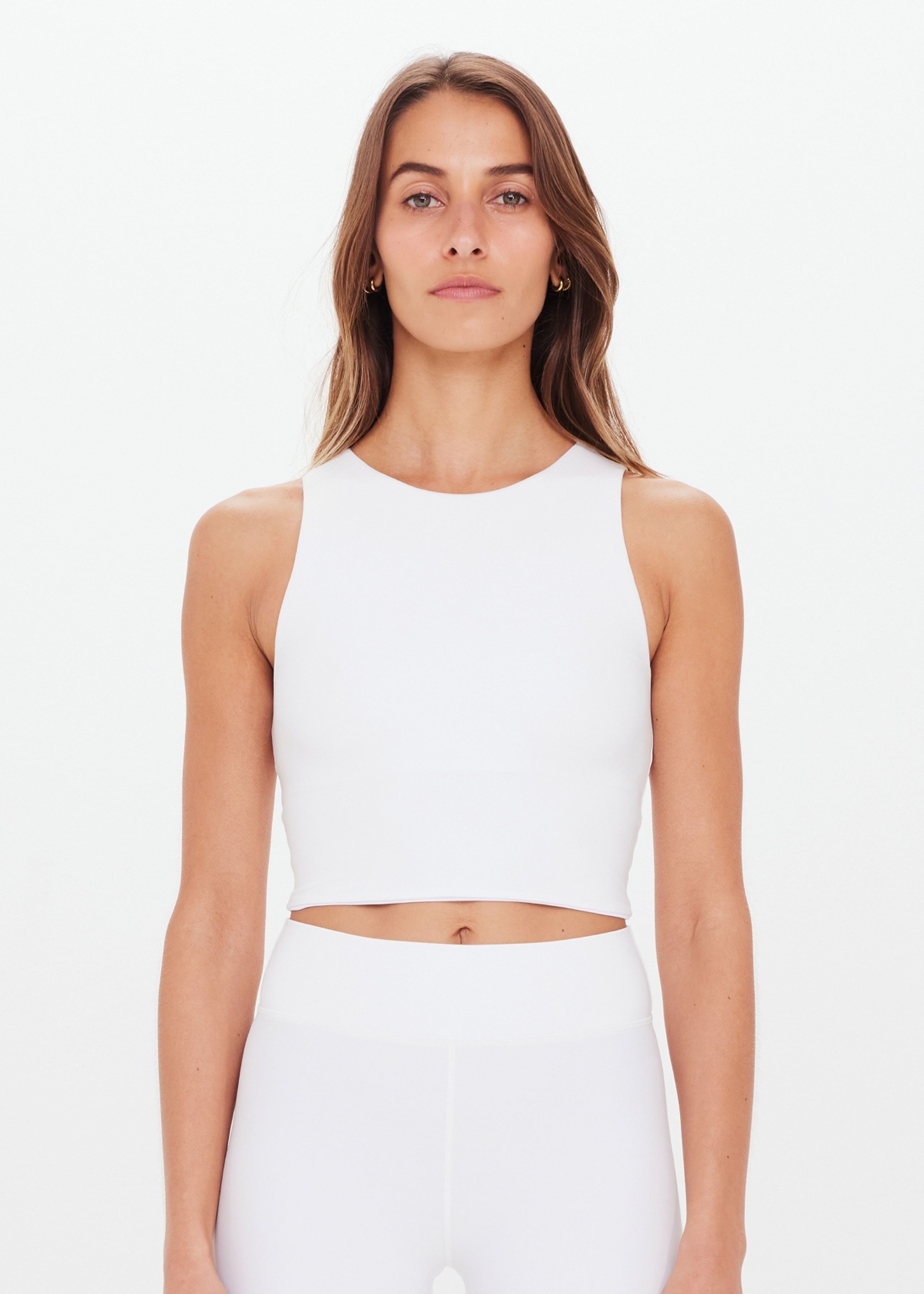 JACINTA CROP TANK in WHITE | The UPSIDE | The Upside (Australia & New Zealand)