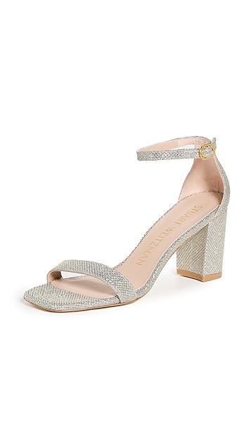 75mm Nudist Curve Block Sandals | Shopbop