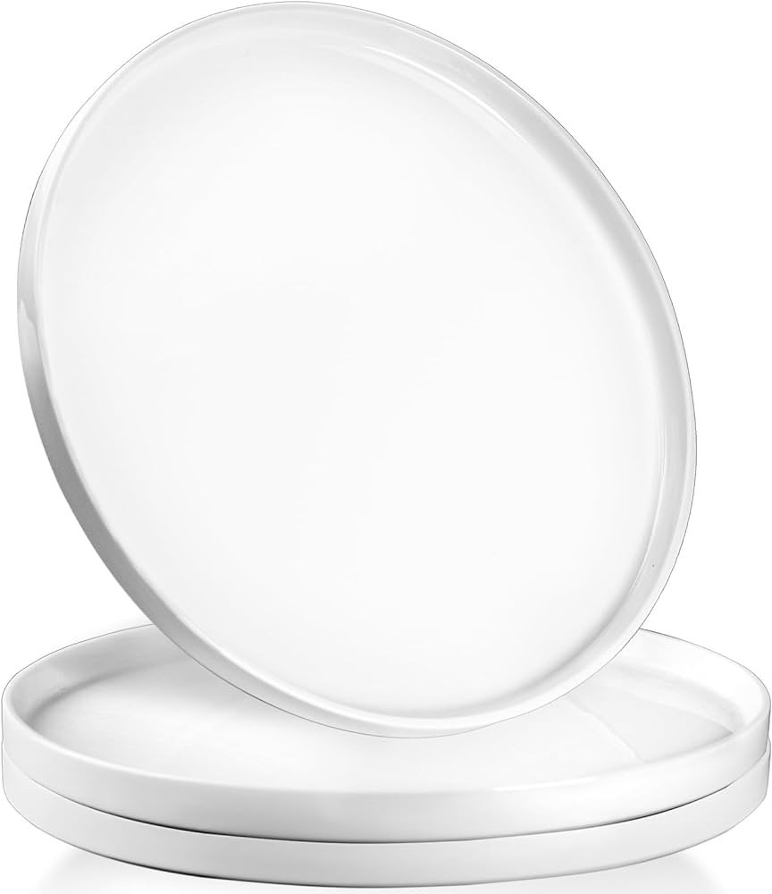 12.8" Ceramic Serving Trays and Platters, 3 Packs Round Serving Platters, Platters for Serving Fo... | Amazon (US)