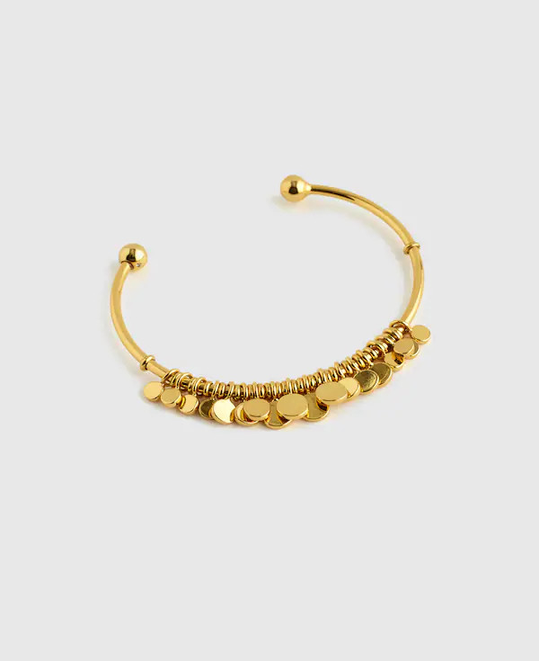 Coin Cluster Wire Cuff Bracelet | Madewell