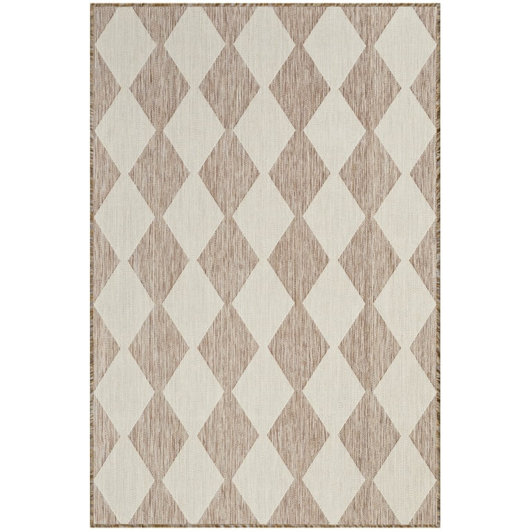 Nourison Positano Indoor/Outdoor Beige 4' x 6' Area Rug (4x6) | Walmart (US)