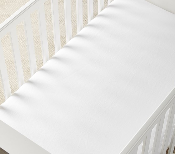 Belgian Flax Linen Crib Fitted Sheet | Pottery Barn Kids