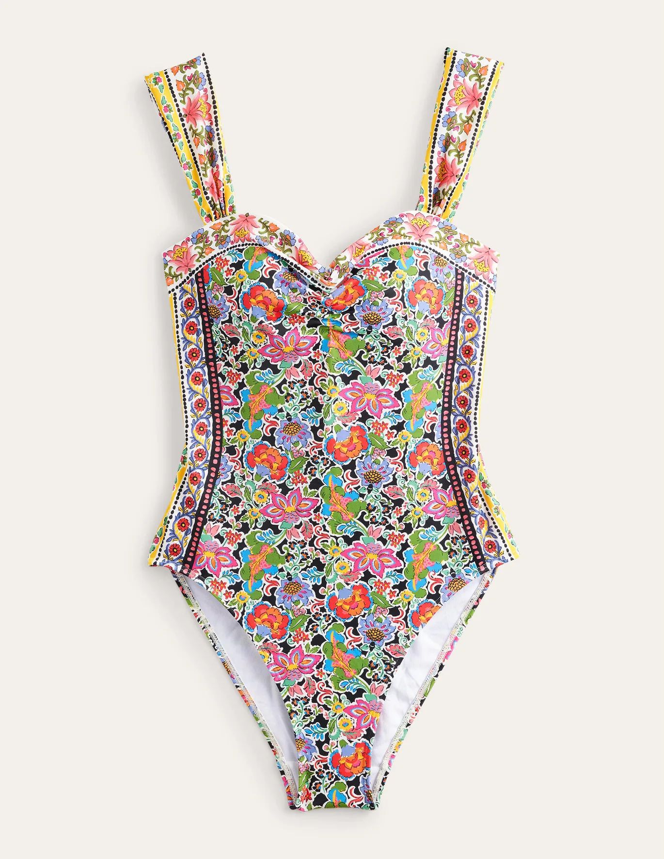 Pleated Sweetheart Swimsuit | Boden (US)