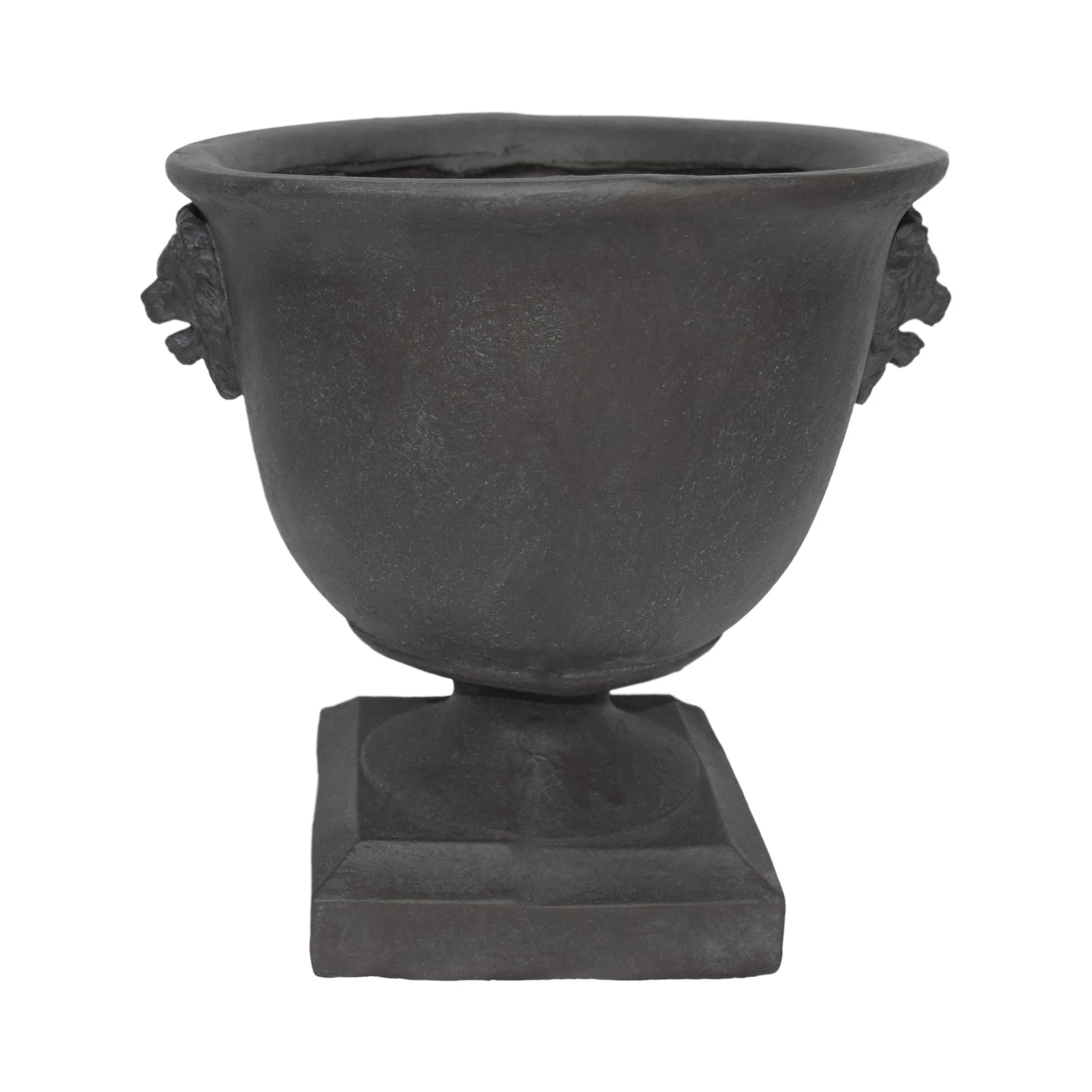 Christopher Knight Home Simba Roman Lionhead Accents Chalice Lightweight Concrete Garden Urn Plan... | Walmart (US)