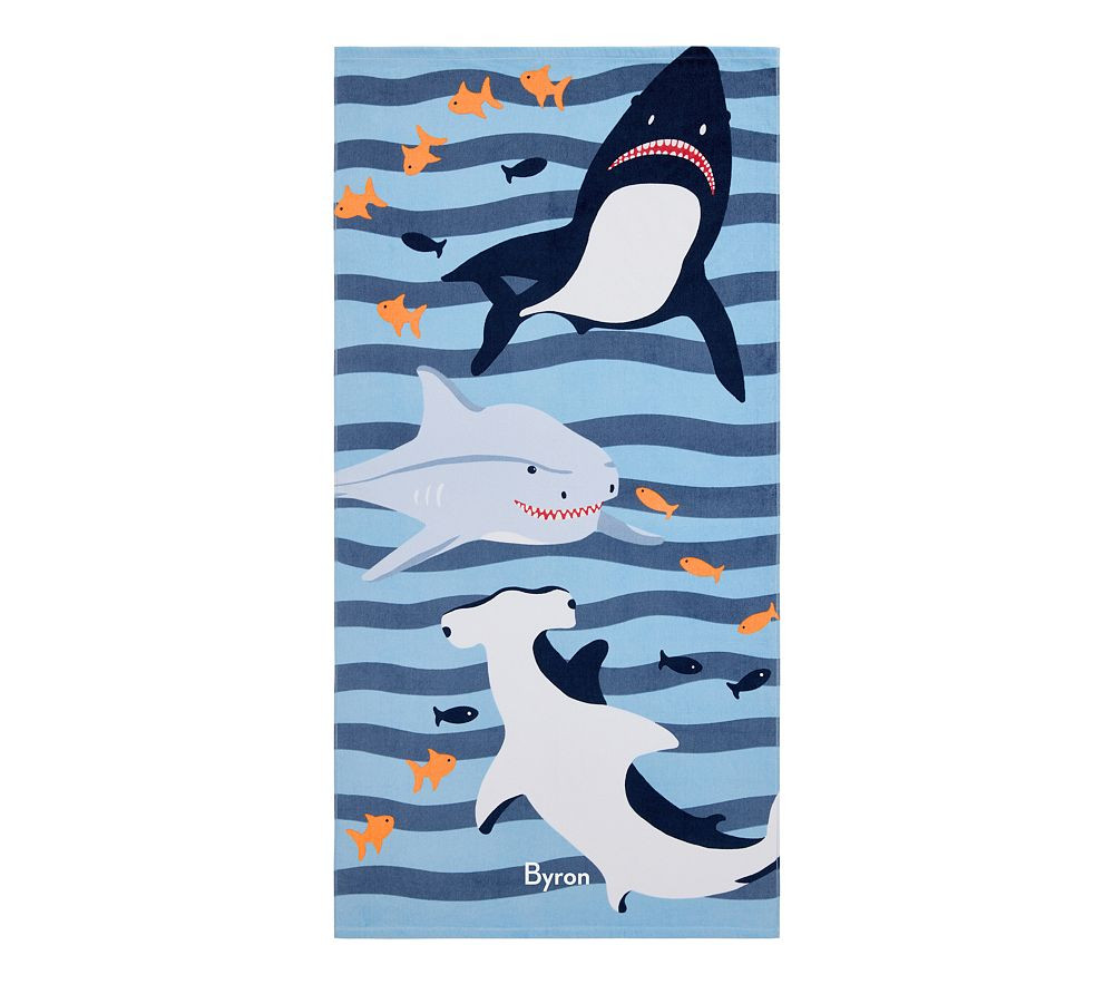 Shark Bite Kid Beach Towel UPF 50+ | Pottery Barn Kids