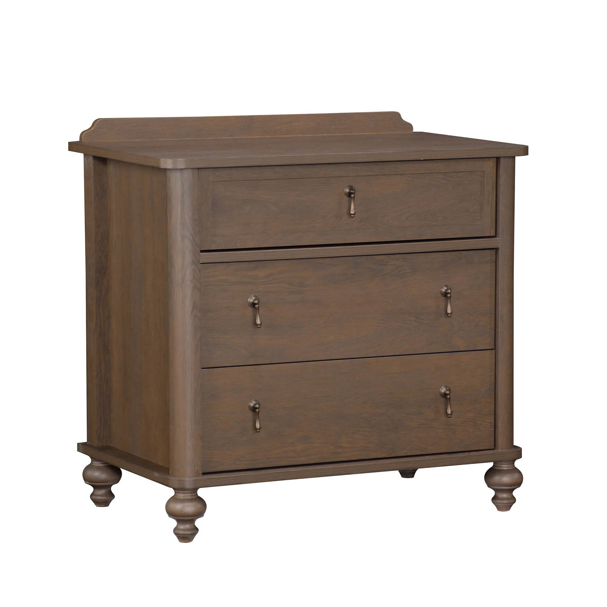 My Texas House Hartwell 3 Drawer Nightstand, Heritage Oak | Walmart (US)