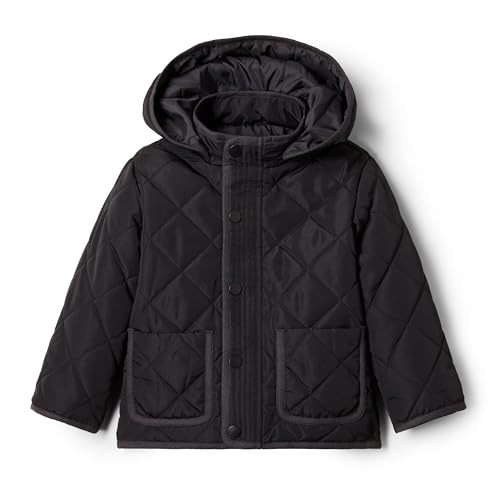 Amazon Essentials x Sofia Grainge Unisex Babies' Midweight Field Jacket with Hood, Black, 12 Months | Amazon (US)