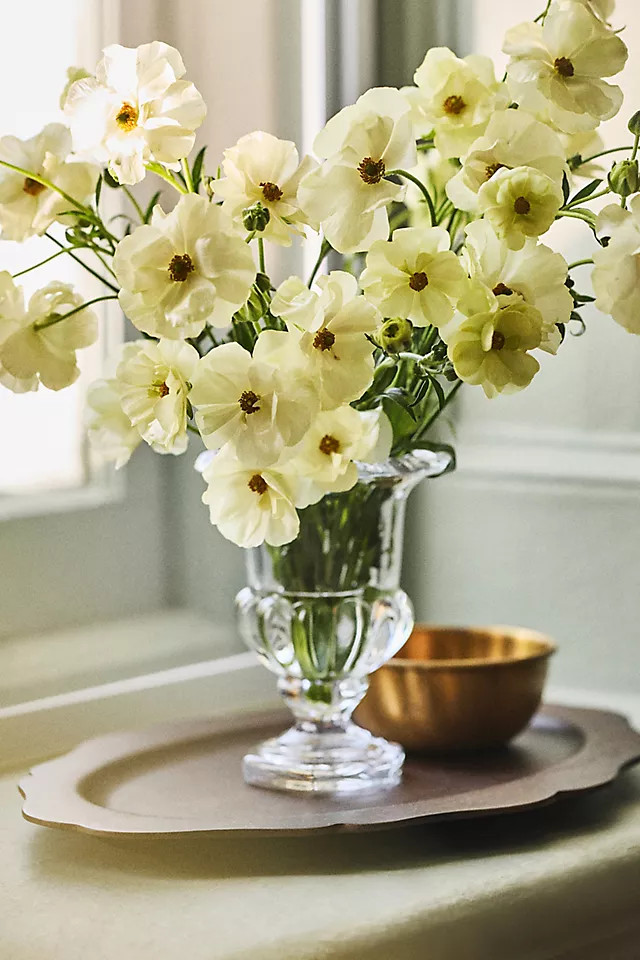 Iris Pressed Glass Vase | Anthropologie (US)