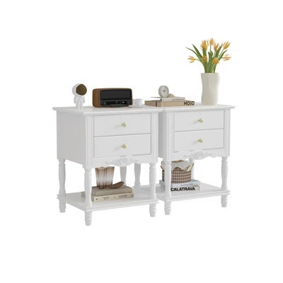 2 Drawer Nightstand 2 Set | Wayfair North America