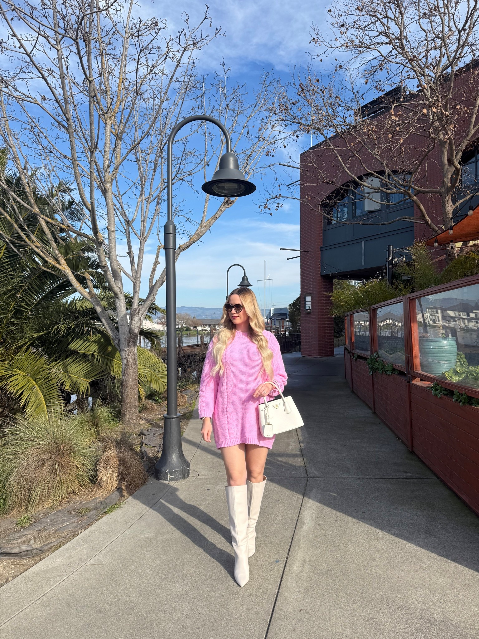 Love this cute oversized pink sweater dress- you can dress it up or down! Note: size up as it is a little on the short side.

Dress: Medium
Boots: 9.5

#LTKSeasonal #LTKootd #LTKFindsUnder100